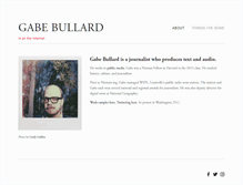 Tablet Screenshot of gabebullard.com